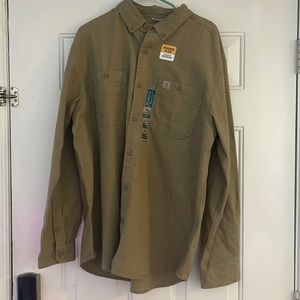 NWT Carhartt long sleeve button up